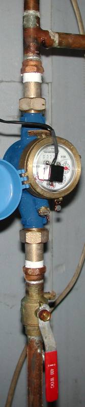 Installed water meter